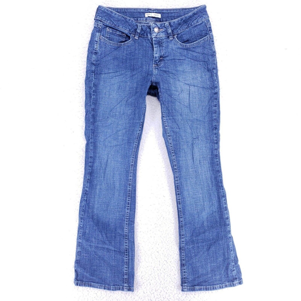 Lee Riders Jeans Denim Cotton Women SZ 8 Blue Straight Stretch VTG Mid Rise 90s